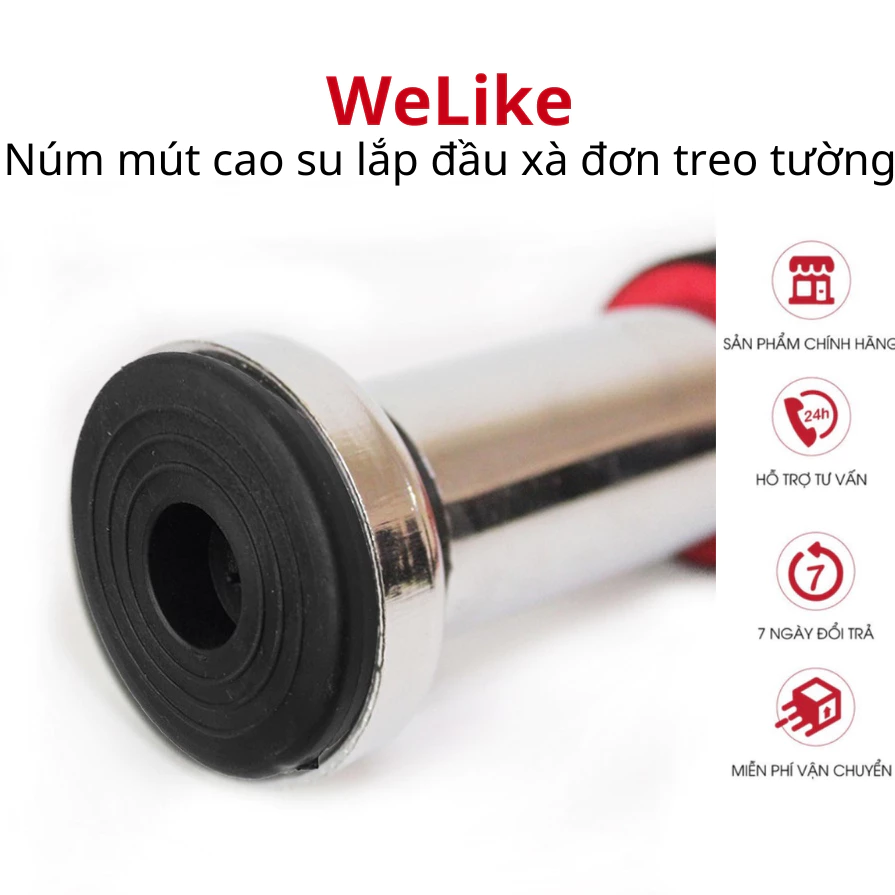 Núm mút cao su, nắp inox, phụ kiện gắn đầu xà đơn treo tường gắn cửa tập thể dục thể thao tại nhà