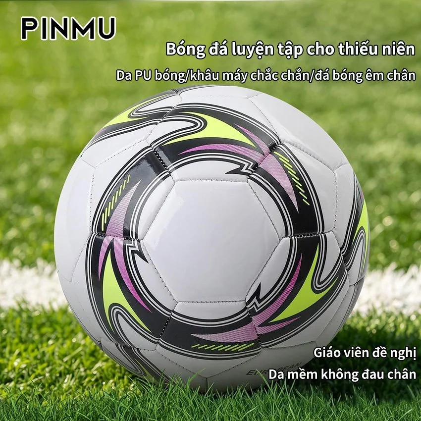 Bóng Đá PVC PINMU Bóng Size 5 Dùng Tập Luyện Đá Bóng Thể Thao Giải Trí Cho Trẻ Em Và Người Lớn