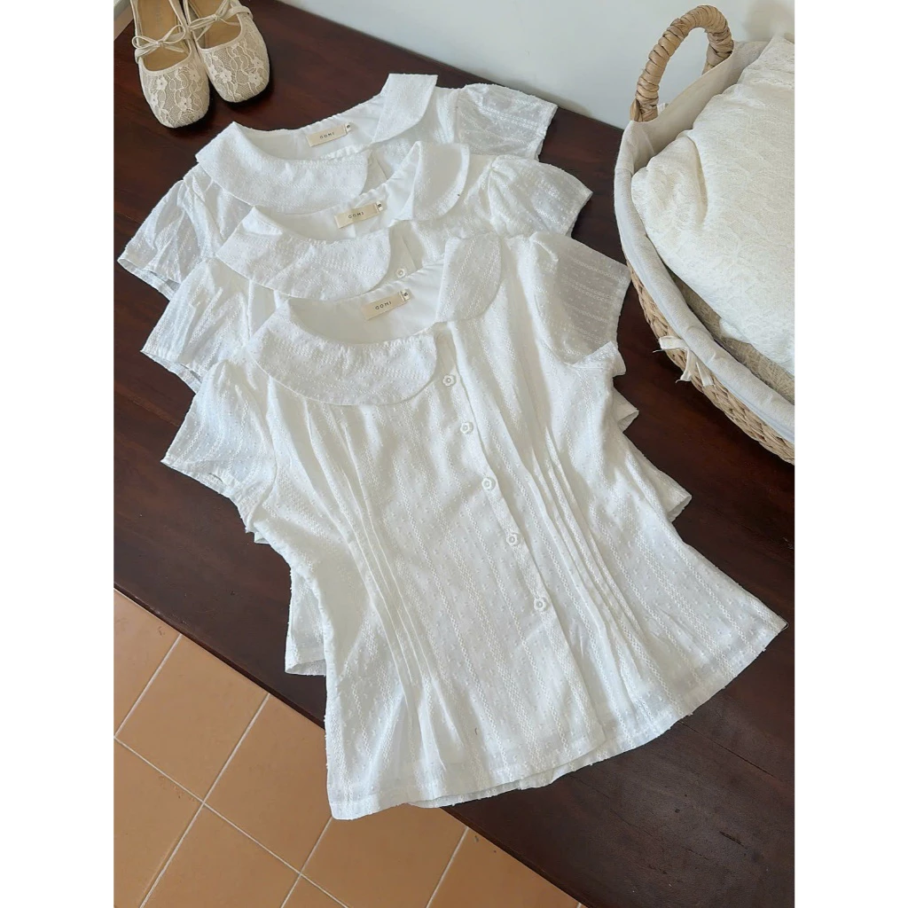 Áo Cổ Sen Xếp Li [Một Mẩu House]