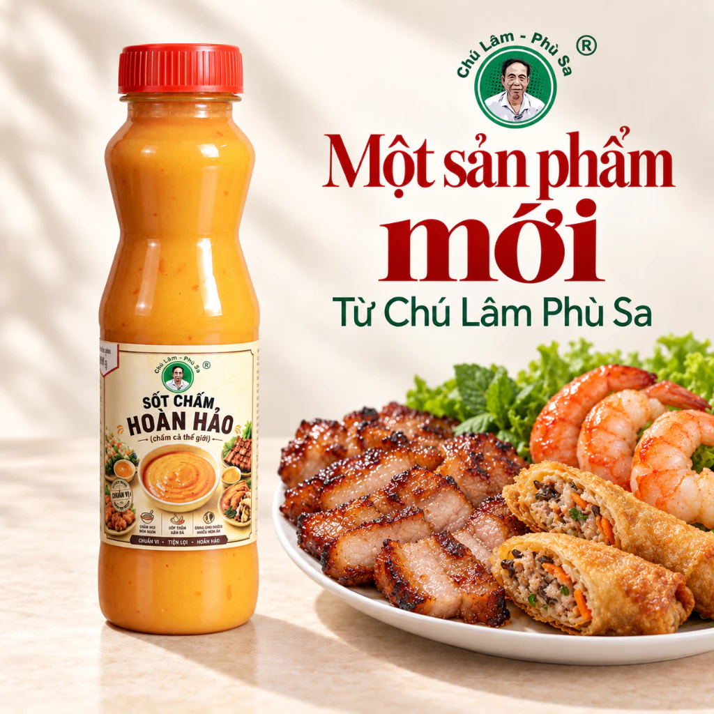 Sốt Chấm Hoàn Hảo Chú Lâm Phù Sa 250g – Chấm Thịt Nướng, Hải Sản, Món Chiên