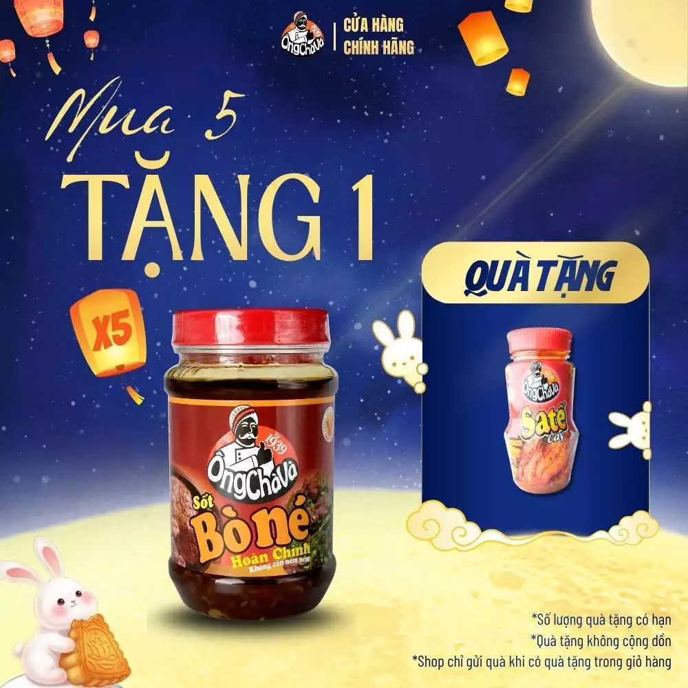 Sốt Bò Né thương hiệu Ông Chà Và 220gr - Hàng Chính Hãng