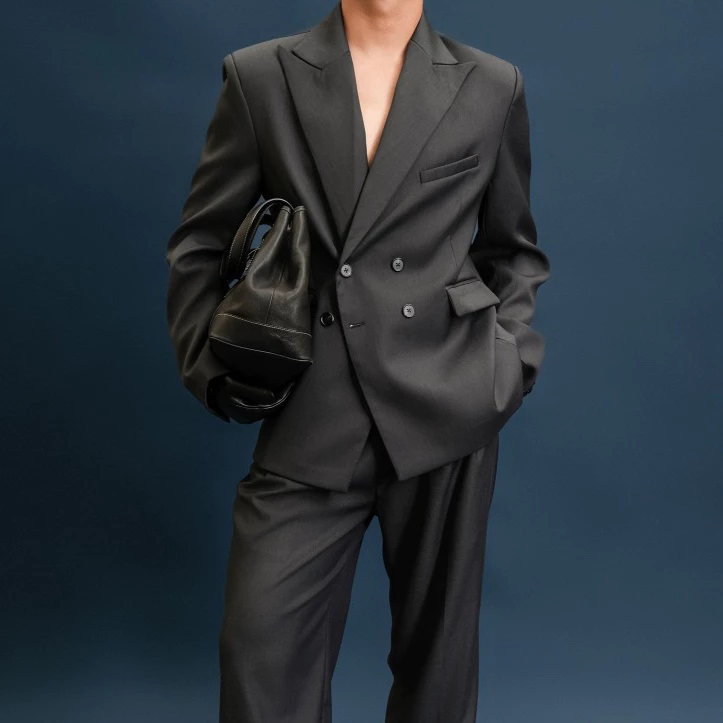 Set Blazer Và Quần Xếp Ly Form Rộng B Brown - Bền Đẹp, Thanh Lịch, Dùng Đi Làm/Dạo Phố, Dễ Phối Đồ