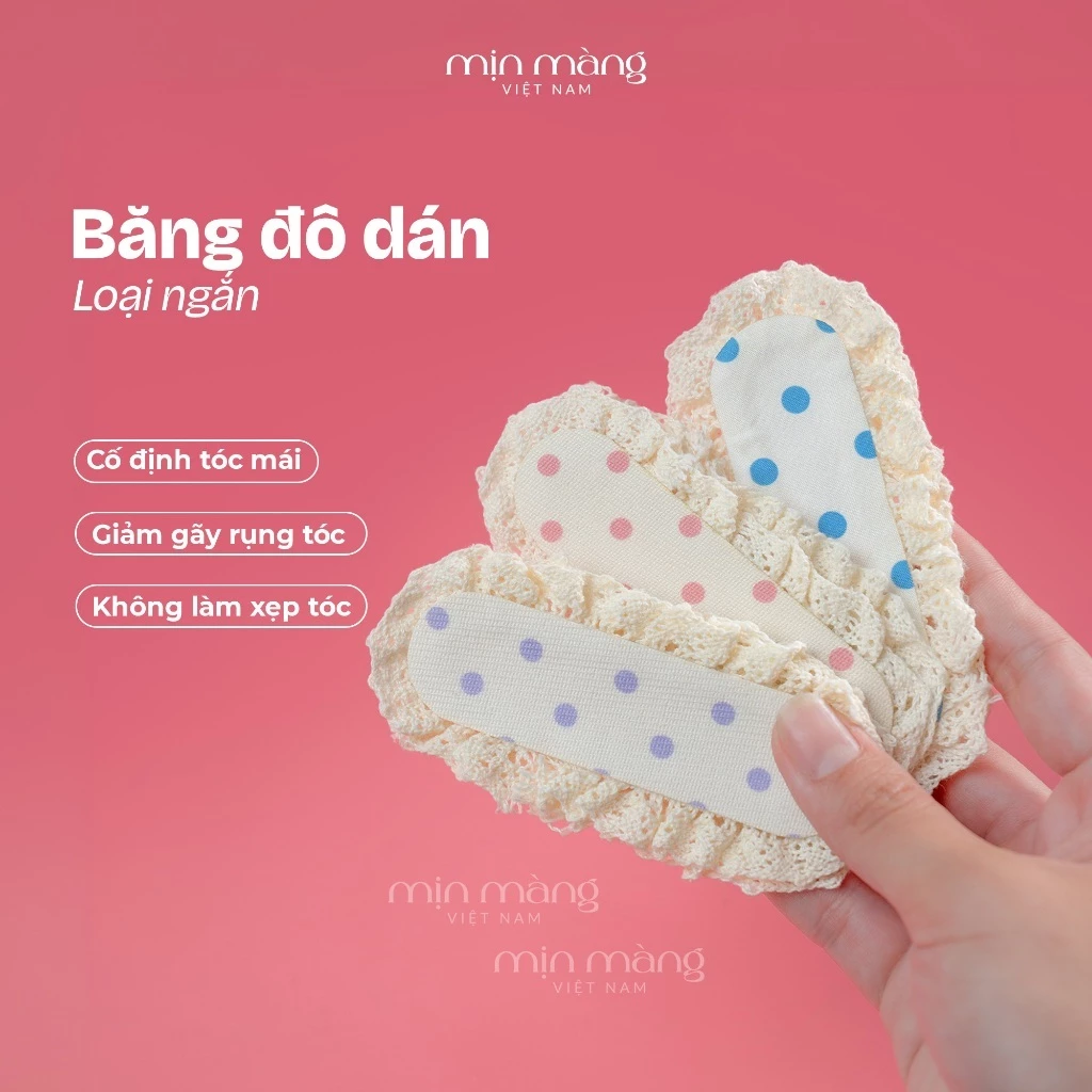 Miếng Dán Cố Định Tóc Mái MỊN MÀNG VIỆT NAM Không Xẹp Tóc Giữ Nếp Tự Nhiên Hạn Chế Gãy Rụng Tiện Lợi