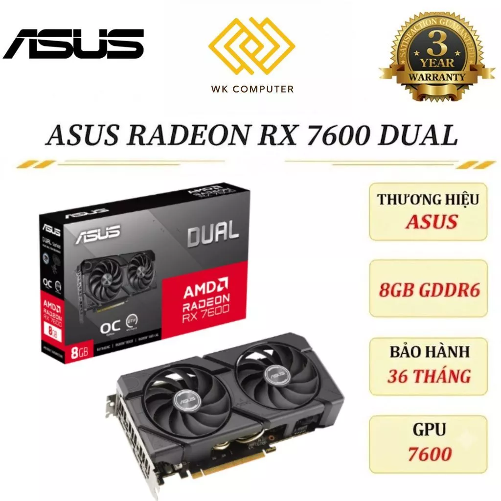 Ảnh sản phẩm: Radeon RX 7600 8GB