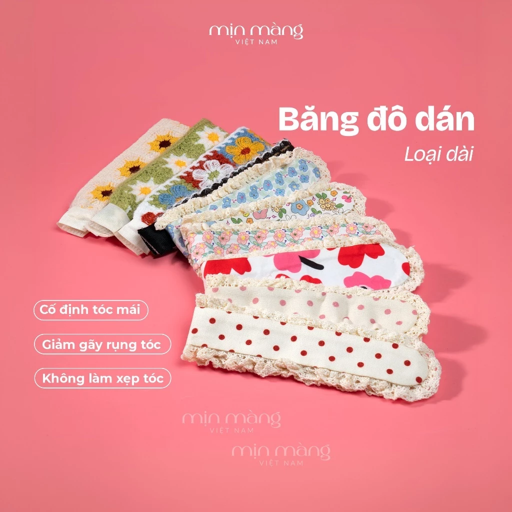 Miếng Dán Tóc Mái Cố Định Tóc Mái Chống Bay Rối MỊN MÀNG VIỆT NAM Phụ Kiện Tóc Gọn Đẹp Tiện Lợi
