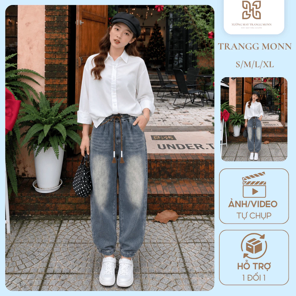 [Mã Mới K Rách] Quần Bò (Jean) Baggy Thổ Mềm Form Dáng Chuẩn Kèm Ảnh Thật Tự Chụp Bigsize Hack Dáng Dễ Mix Đồ