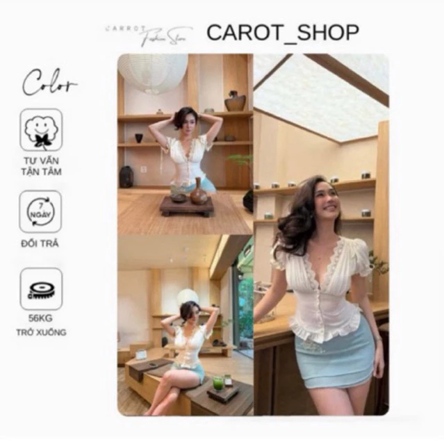 (BIGSIZE ) VN166 Set áo corset tay phồng phối chân váy chữ A ôm body thêu hạt tôn 3 vòng by CarrotShop