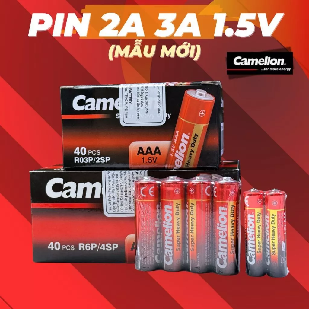Pin tiểu 2A 3A Camelion dung lượng lớn 1.5v dùng trong gia đình