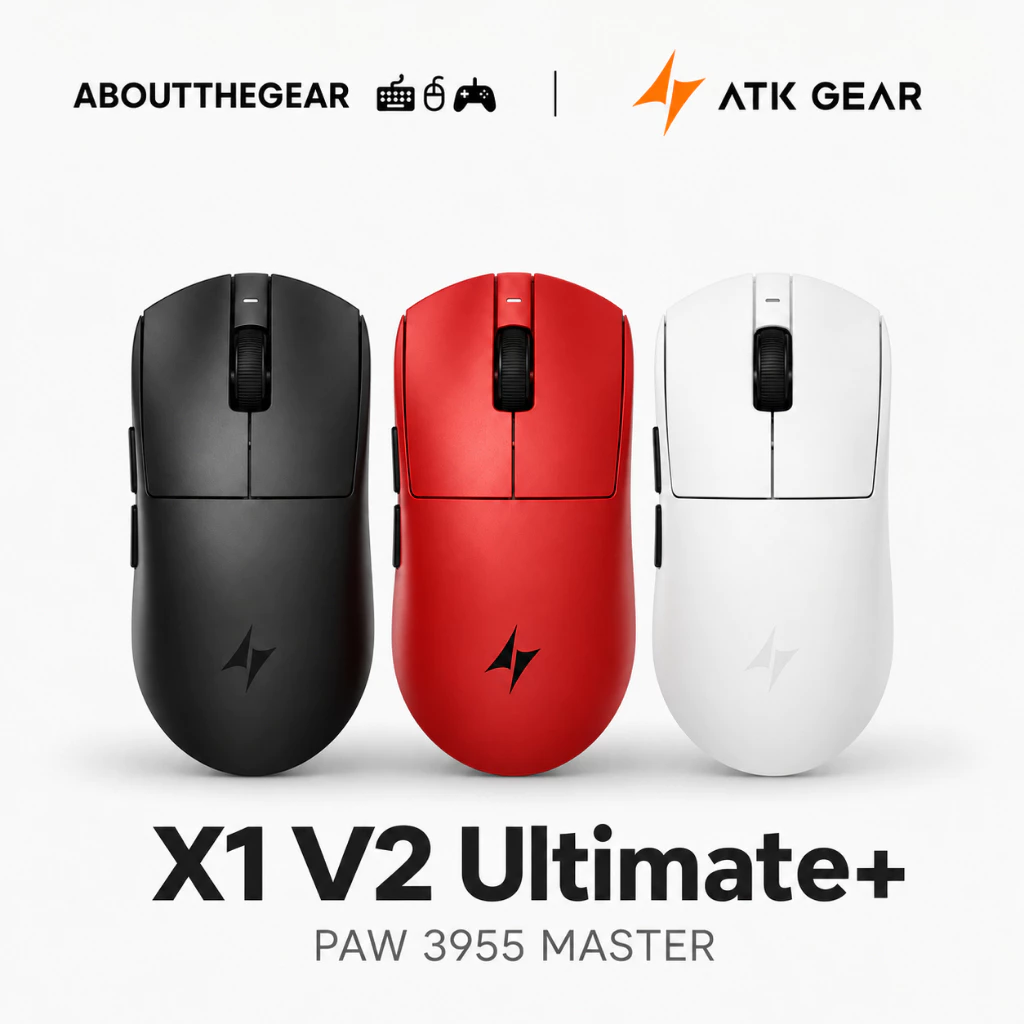 Chuột Gaming ATK X1 V2 Ultimate+ – PAW3955Master, kèm đầu thu 8K (NEWSEAL-BH 12 THÁNG)