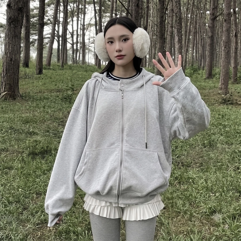 Áo Khoác Hoodie Zip Boxy Tay Dơi From Rộng, Chất Liệu Nỉ Bông KHÔNG XÙ Mềm Mịn, Dày Dặn, Ấm Áp, Dễ Phối Đồ