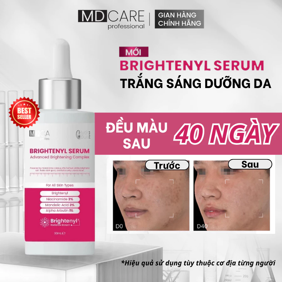 Serum Dưỡng Trắng Sáng Da MD CARE Brightenyl 30ml Đa Tầng Và Toàn Diện Thế Hệ Mới