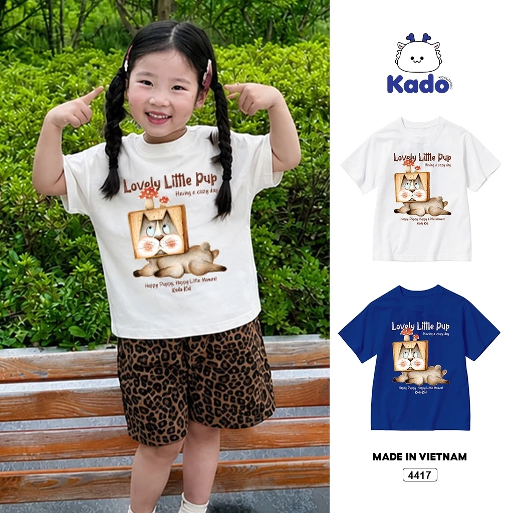 Áo bé trai bé gái form rộng BST dễ thương đáng yêu Kado