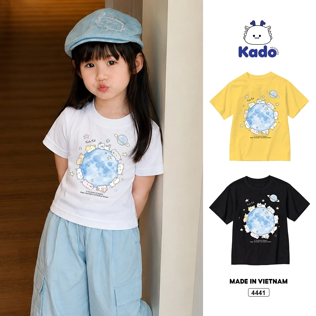 Áo thun kid BST hoạt hình dễ thương thoáng mát cho bé Kado