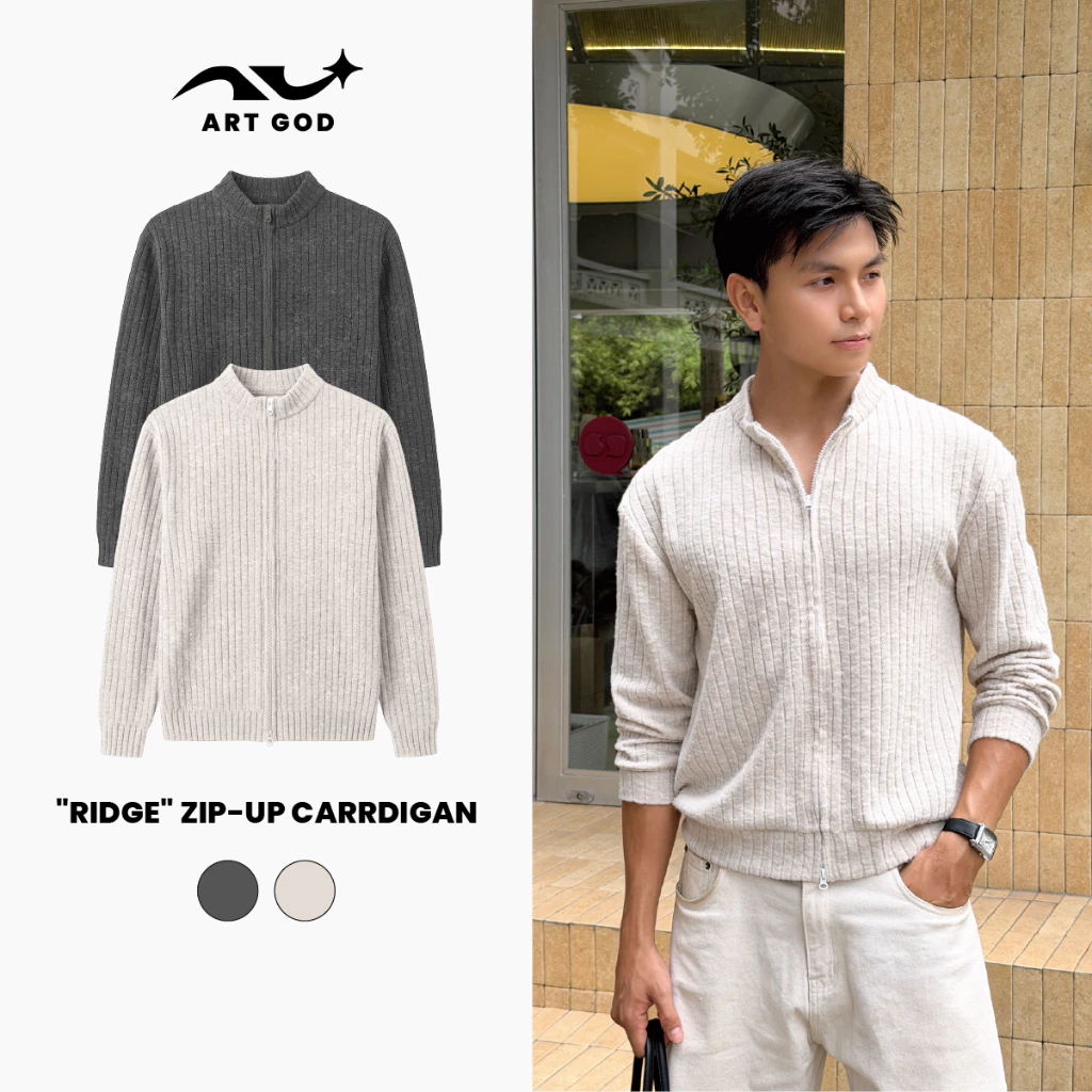 Áo Cardigan Vải Len Đũa Premium Form Regular Fit Tôn Dáng Dày Dặn Cao Cấp Unisex ARTGOD HMK17