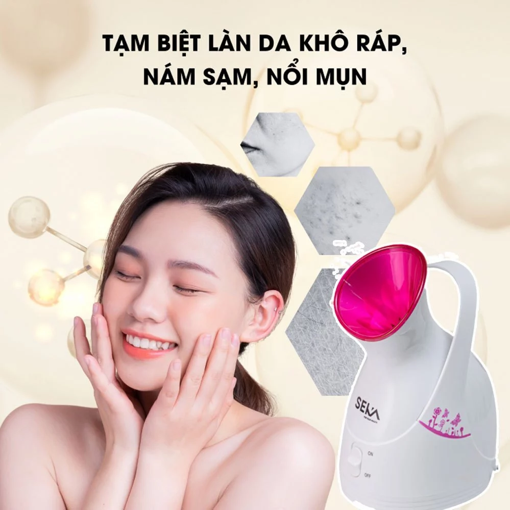 Máy xông mặt SEKA J3080 55ml máy xông mặt tại nhà 280W sạch sâu tăng hấp thụ dưỡng chất