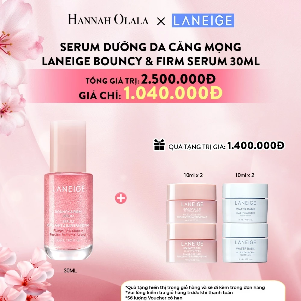 [LANEIGE x HANNAH] [Siêu phẩm 2025] Serum tăng cường collagen, làm mờ dấu hiệu lão hóa, giúp da căng sáng 30ml