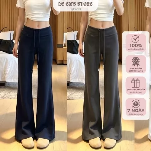 Quần nỉ ống loe nữ chất nỉ Hàn lạnh, quần ống loe nhẹ tôn dáng, form đẹp đễ phối, giữ ấm mùa đông-Q157