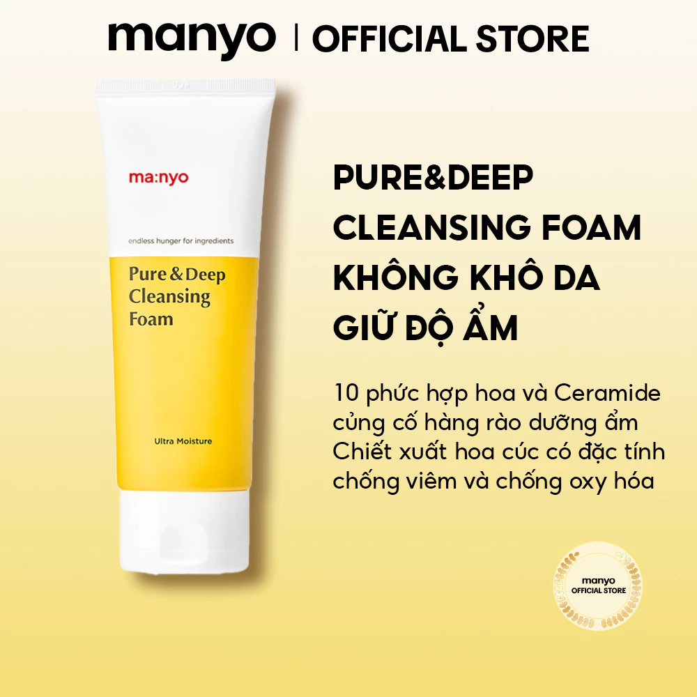 [LIVE] Sữa rửa mặt ma:nyo Pure&Deep Cleansing Foam 120ML/160ML