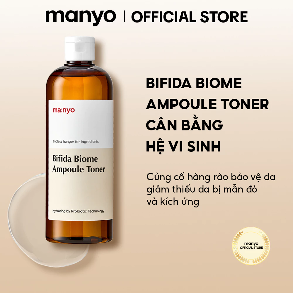 [LIVE] Nước cân bằng da manyo Bifida Biome Ampoule Toner 210ML 2 trong 1