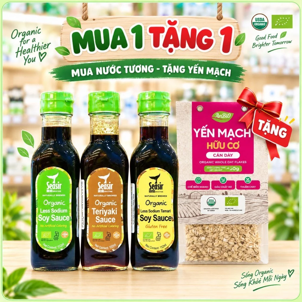 Nước Tương Hữu Cơ Seasir 152ml - Ít muối, bổ sung dinh dưỡng cho bé