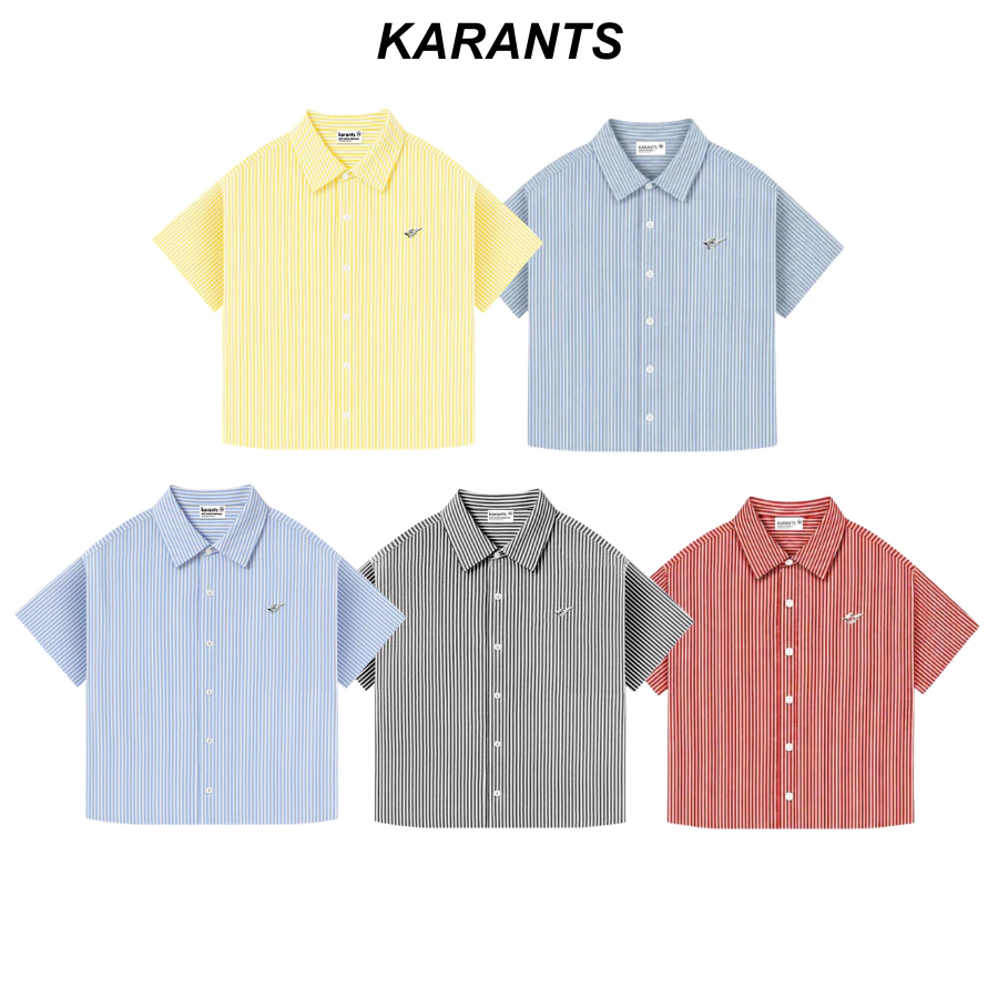 [ Restock Nhiều ] Karants Áo Sơ Mi Boxy Trơn Vải Oxford Gắn Thanh Kim Trơn Nam Nữ Unisex - KR264