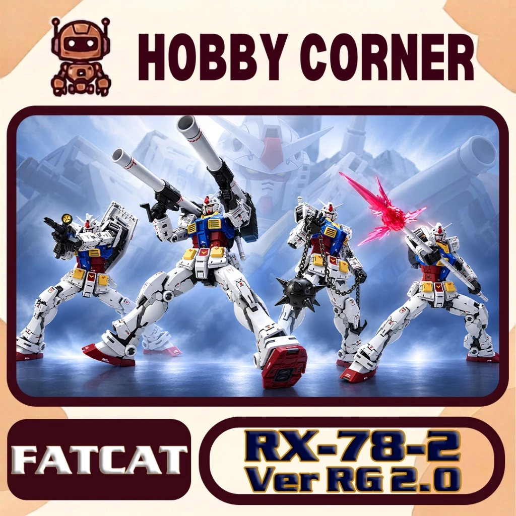 Model Kit Fatcat 1/100 Rx-78-2 ver RG 2.0 (tặng decal nước)
