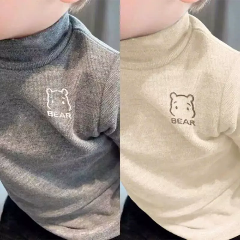 Áo Tăm Lông Thỏ Hàn Hình Thêu  Bear Dễ Thương Cho Bé Trai Bé Gái Chất Liệu Mềm Mịn 8-22 Kg (Tăm Thỏ Bear)