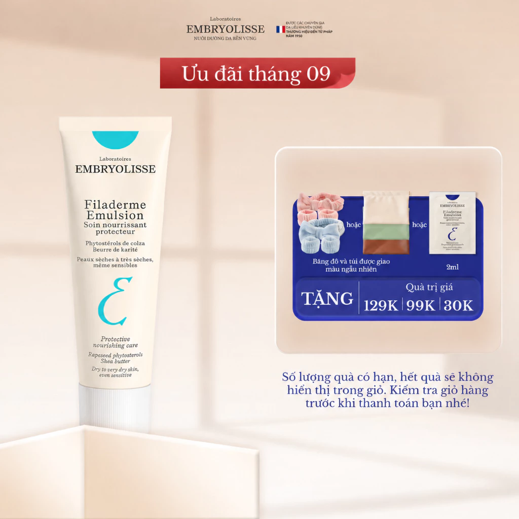 Kem Dưỡng Trẻ Hóa Căng Bóng Da Và Chăm Sóc Da Toàn Diện Embryolisse Filaderme Émulsion 15ml-75ml