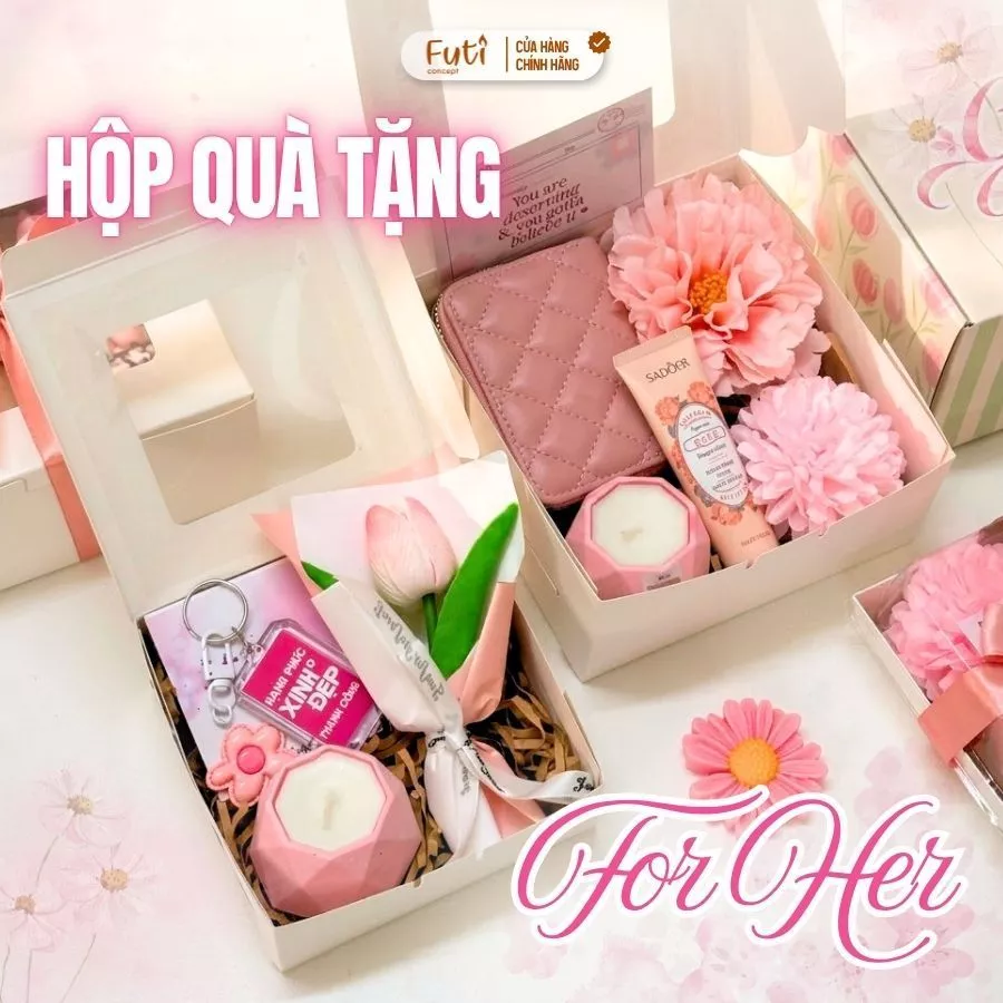 Hộp Quà Tặng Nến Thơm, Sáp Thơm Handmade, Tặng Dịp 20/10 Cho Đồng Nghiệp, Người Thương