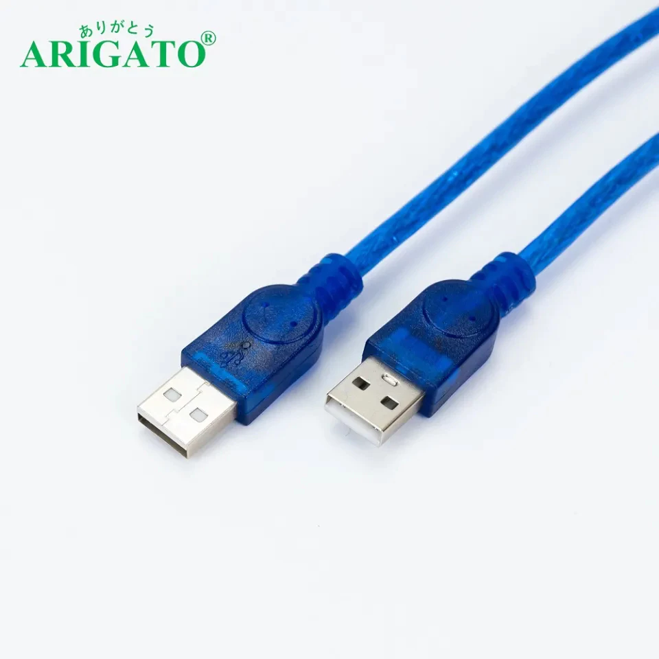[Mã ELFLASH3 hoàn 10K xu đơn 20K] CÁP USB LINK - Dây USB 2 đầu đực 2.0/ 3.0 (Màu xanh) - LOẠI TỐT