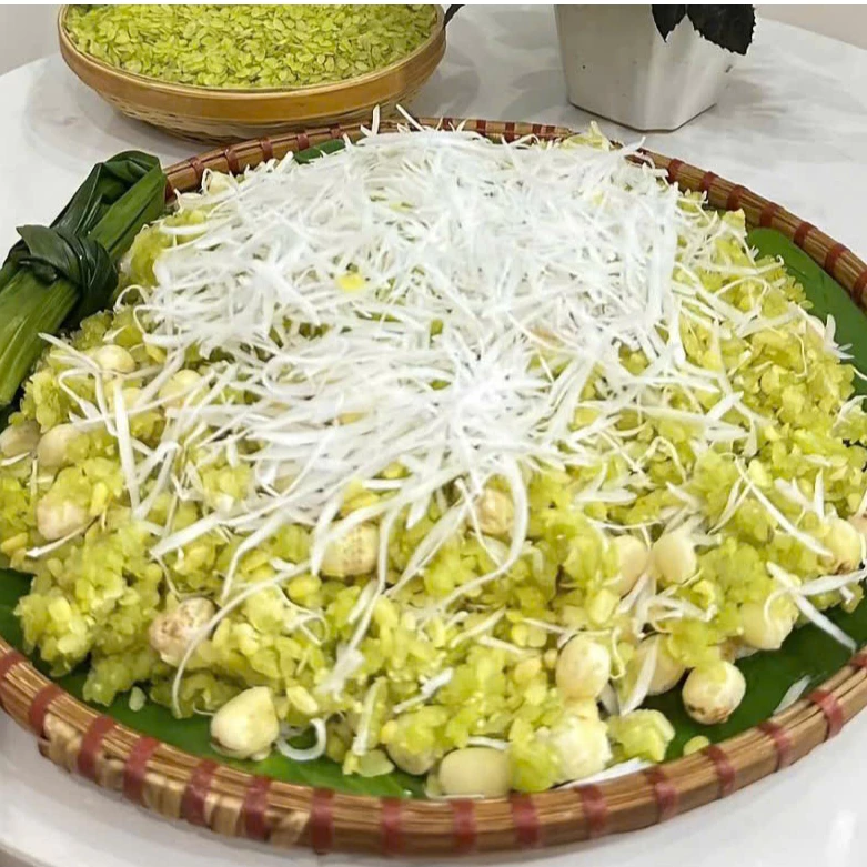 (SỈ 5kg Tặng 1KG) Cốm Non Sấy Khô, Cốm  khô đặc sản truyền thống Hà Nội  làm chề, xôi,- TÂM SHOP