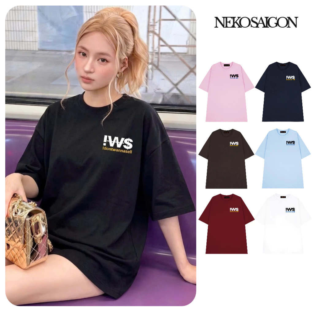 Áo thun tay lỡ form rộng unisex Neko.sg ATL339