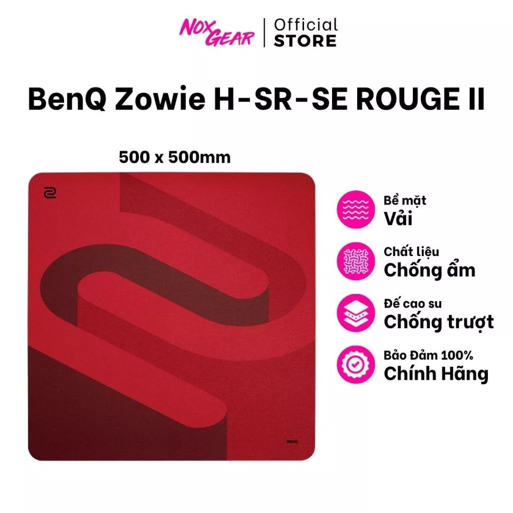 Lót Chuột BenQ Zowie H-SR-SE ROUGE II | 500 x 500 mm