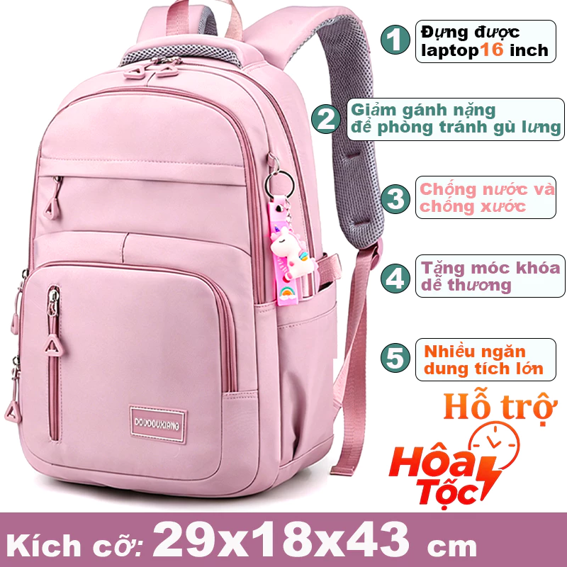 Balo đi học thời trang unisex nam nữ ulzzang học sinh sinh viên thiết kế nhiều màu cá tính #B8705