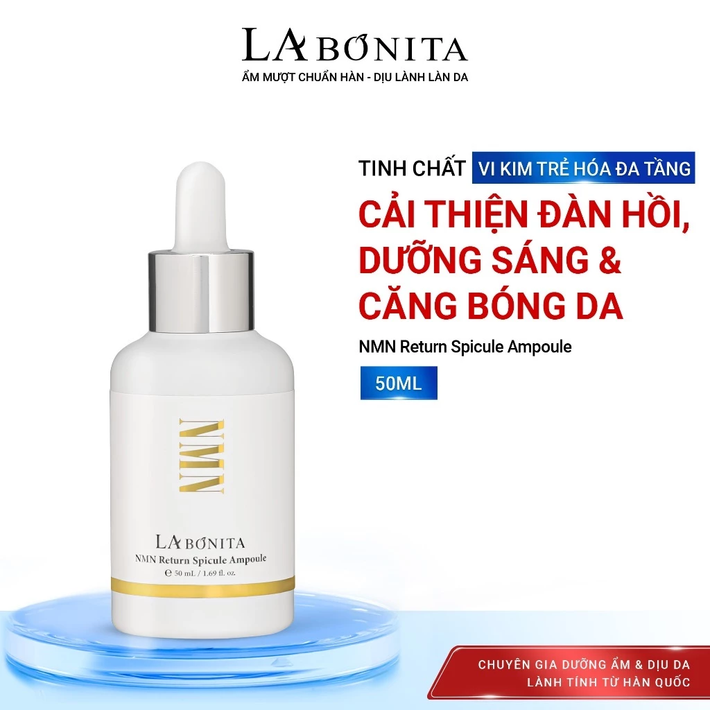 Tinh chất hỗ trợ dưỡng sáng & cải thiện độ đàn hồi da Labonita NMN Return Spicule Ampoule 50ml