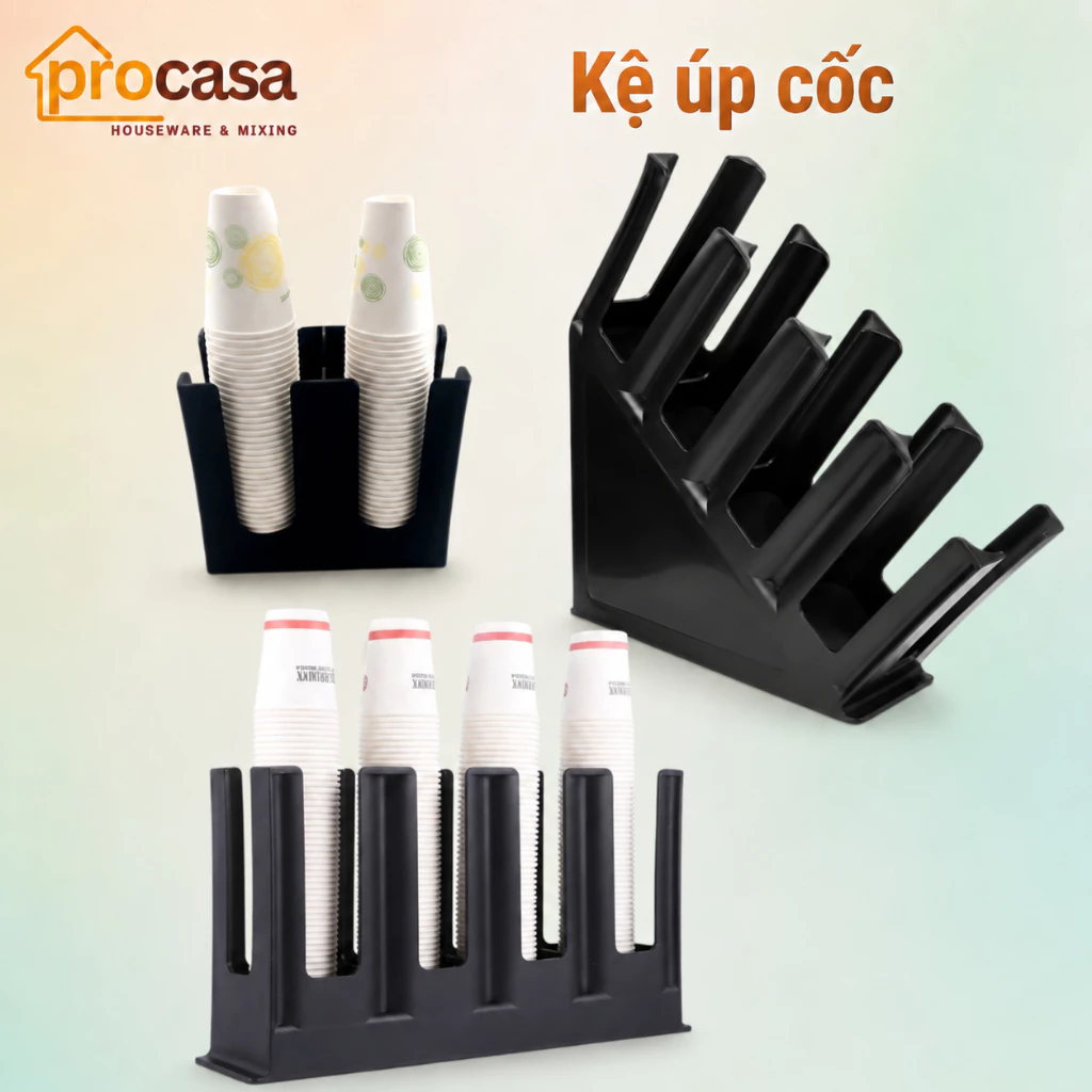 Kệ úp cốc 4 ngăn thẳng nghiêng - khay úp ly 2 ngăn - kệ 2 tầng 9 ngăn
