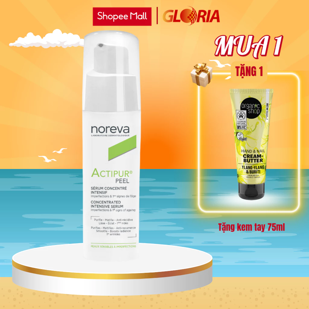 Tinh Chất Cấp Ẩm, Kiềm Dầu, Giảm Mụn Và Trẻ Hoá Da Noreva Actipur Peel Concentrated 30ml