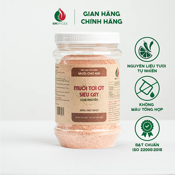 Muối Nhuyễn Tỏi Ớt Siêu Cay MNCM/ MNCL Chú Hải Hũ 350g/500g - Thơm Nồng Mùi Tỏi, Vị Cay Rõ Từ Ớt Tươi