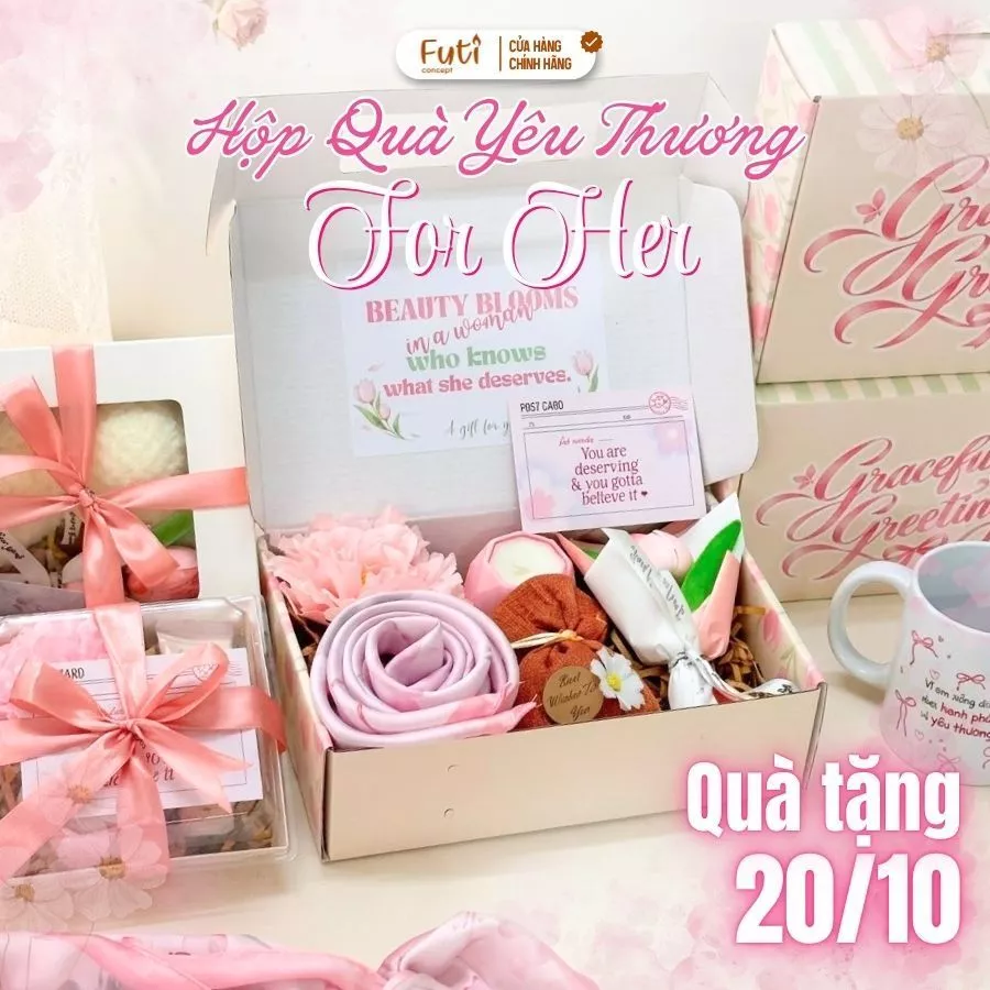 Hộp Quà Tặng Dịp 20/10, Nến Thơm Và Sáp, Gấu Bông, Và Sáp Thơm Tặng Người Yêu Bạn Bè