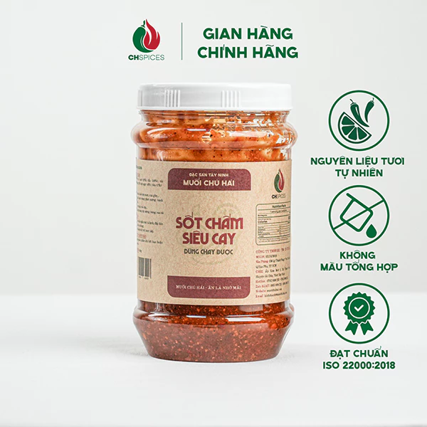 Sốt Chấm Siêu Cay SCM Chú Hải Hũ 500g - Sốt Chấm Trái Cây, Hải Sản, Thịt Nướng Đậm Đà, Tiện Lợi