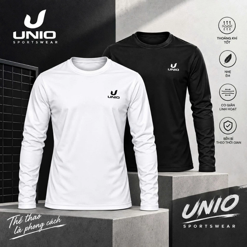 [NHIET-CTRON] Áo Giữ Nhiệt In Cổ V Dài Tay - Form Unisex Nam Nữ Chất Poly Co Giãn Đàn Hồi