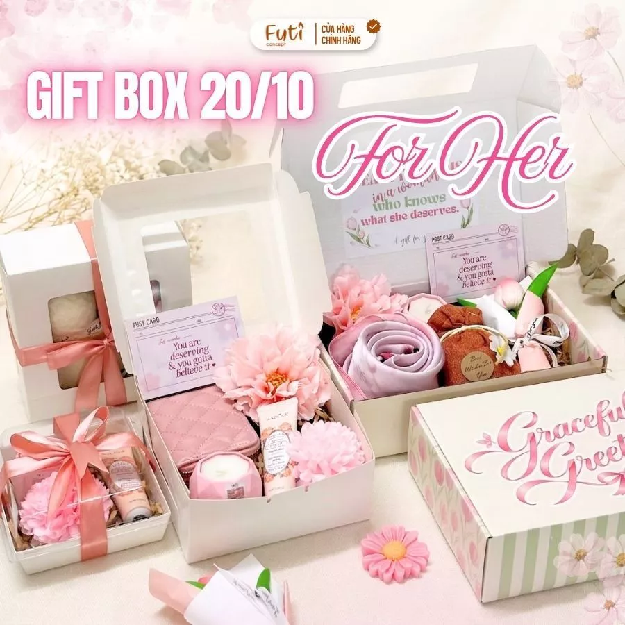Hộp Quà Tặng 20/10 Tinh Tế, Nến Thơm, Sáp Thơm, Ly Sứ, Set Quà Tặng Bạn Bè, Người Yêu Dịp Đặc Biệt