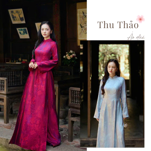 (Sản Phẩm Mới )Áo Dài Kim Phụng ,Áo Dài Cách Tân Tay Xuông Dài Dáng Xưa Du Xuân 2027