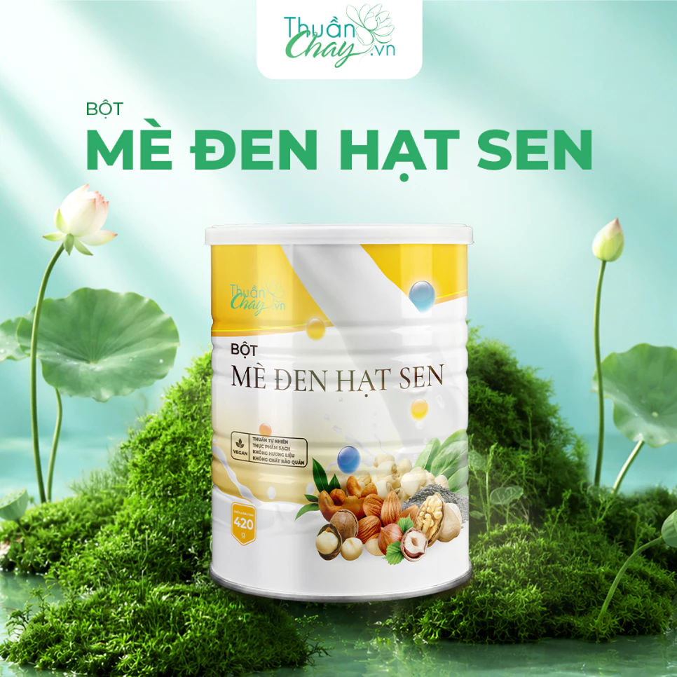 Bột Mè Đen Hạt Sen - 420g