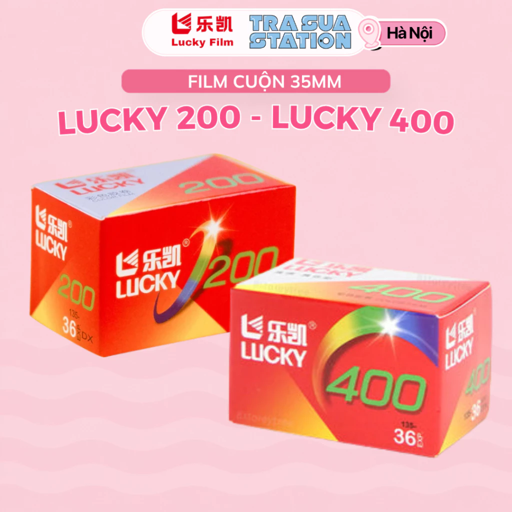 Film Máy Ảnh 35mm Lucky 200 – Lucky 400 Film cuộn 35mm, Date xa, Dễ Chụp Cho Người Mới