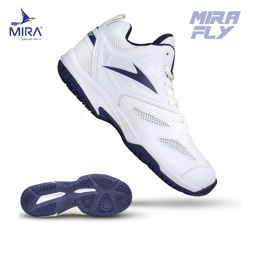 Giày Bóng Chuyền,Bóng Rổ MIRA Fly Nam Nữ, Đệm Eva, Đàn Hồi, Bám Sân, Hỗ Trợ Bật Nhảy, Tăng 1 Size