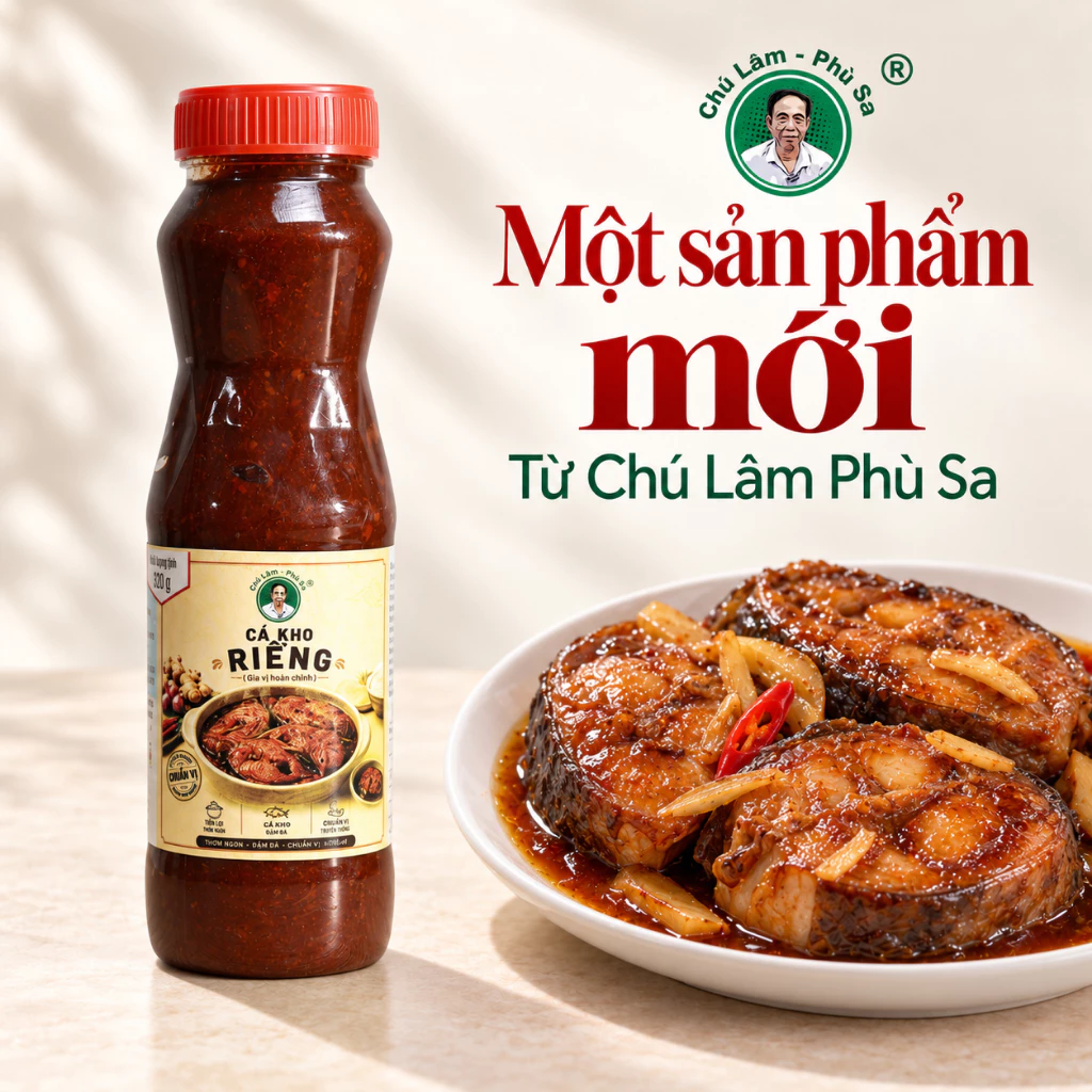 Gia Vị Hoàn Chỉnh Cá Kho Riềng chuẩn Cơm Nhà Chú Lâm Phù Sa