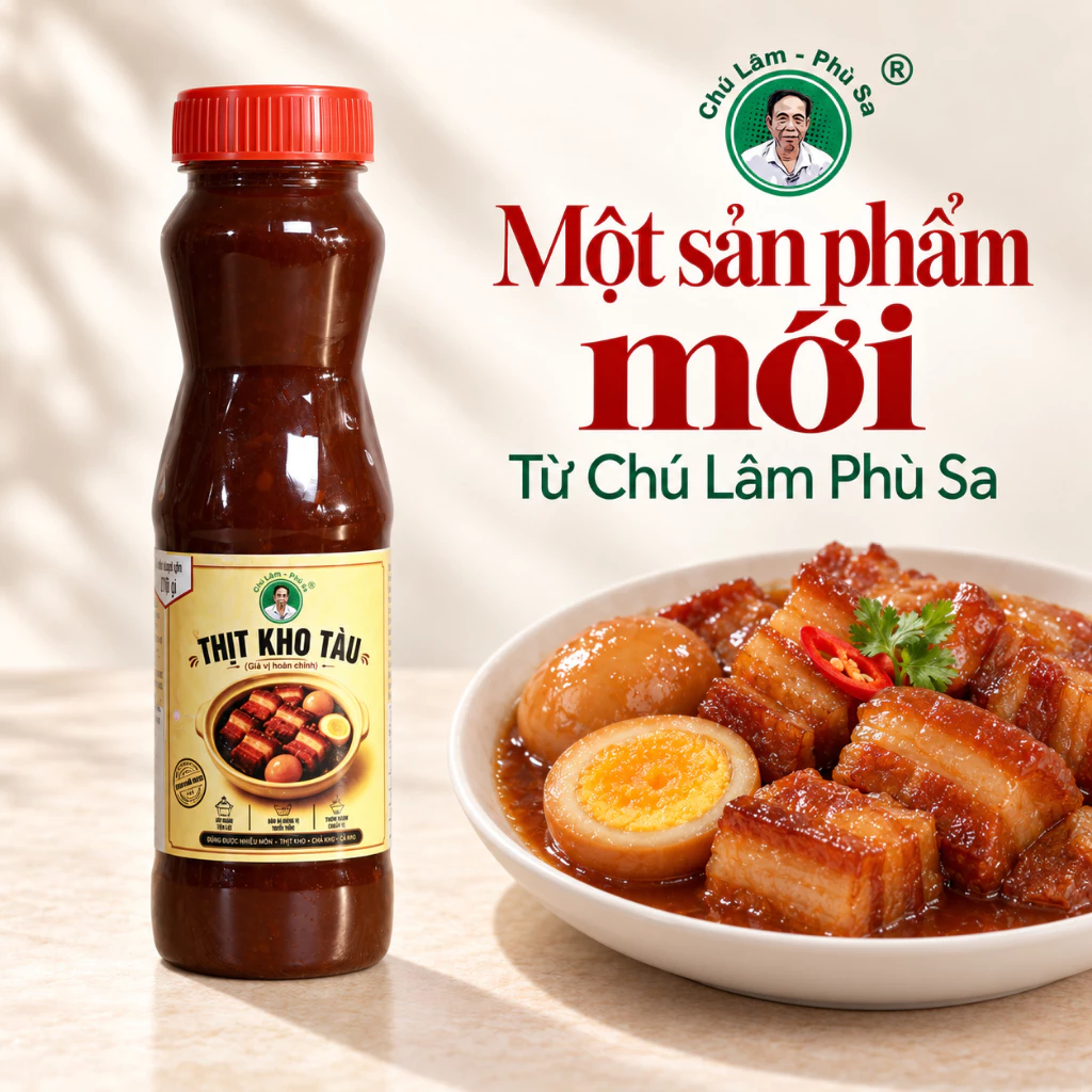Gia vị hoàn chỉnh thịt kho tàu chuẩn vị cơm nhà Chú Lâm Phù Sa