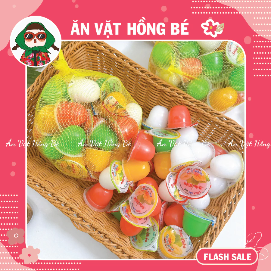 Thạch rau câu hương trái cây (Bịch 900g) thơm mát giải nhiệt mùa hè, đồ ăn vặt hot nhất