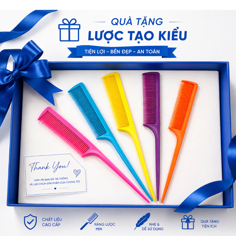Quà tặng Khi Mua Hàng Tại Shop_ Lược Tóc Rẽ Ngôi